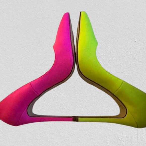 Neon Pink Stiletto Heels  4003  NWT Boutique - Picture 9 of 9